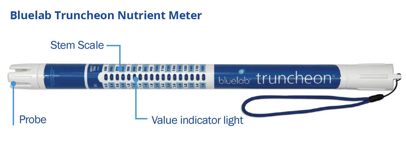 Bluelab Truncheon Meter with callouts